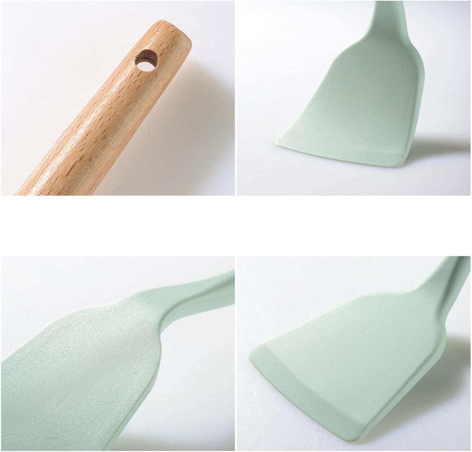 Juego de Utensilios de Cocina de Silicona, raspador, Cepillo de Aceite, batidor de Huevos, espátula, utensilio Multiusos, 4 Piezas (13 Piezas Negras).