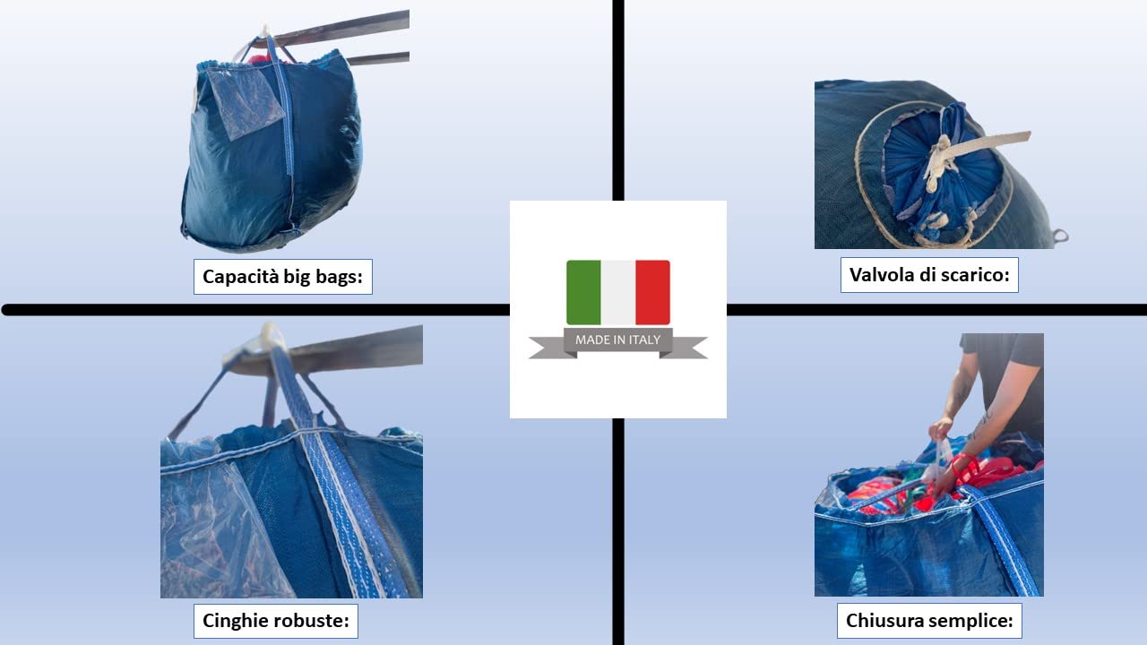 A&A SUPPLIES UK Sacchetti Per Rifiuti Da Giardino - 120 Litri - Sacchi Per Rifiuti Verdi Da Giardino Resistenti - Tessuto Industriale E Manici (3 - Foto 5