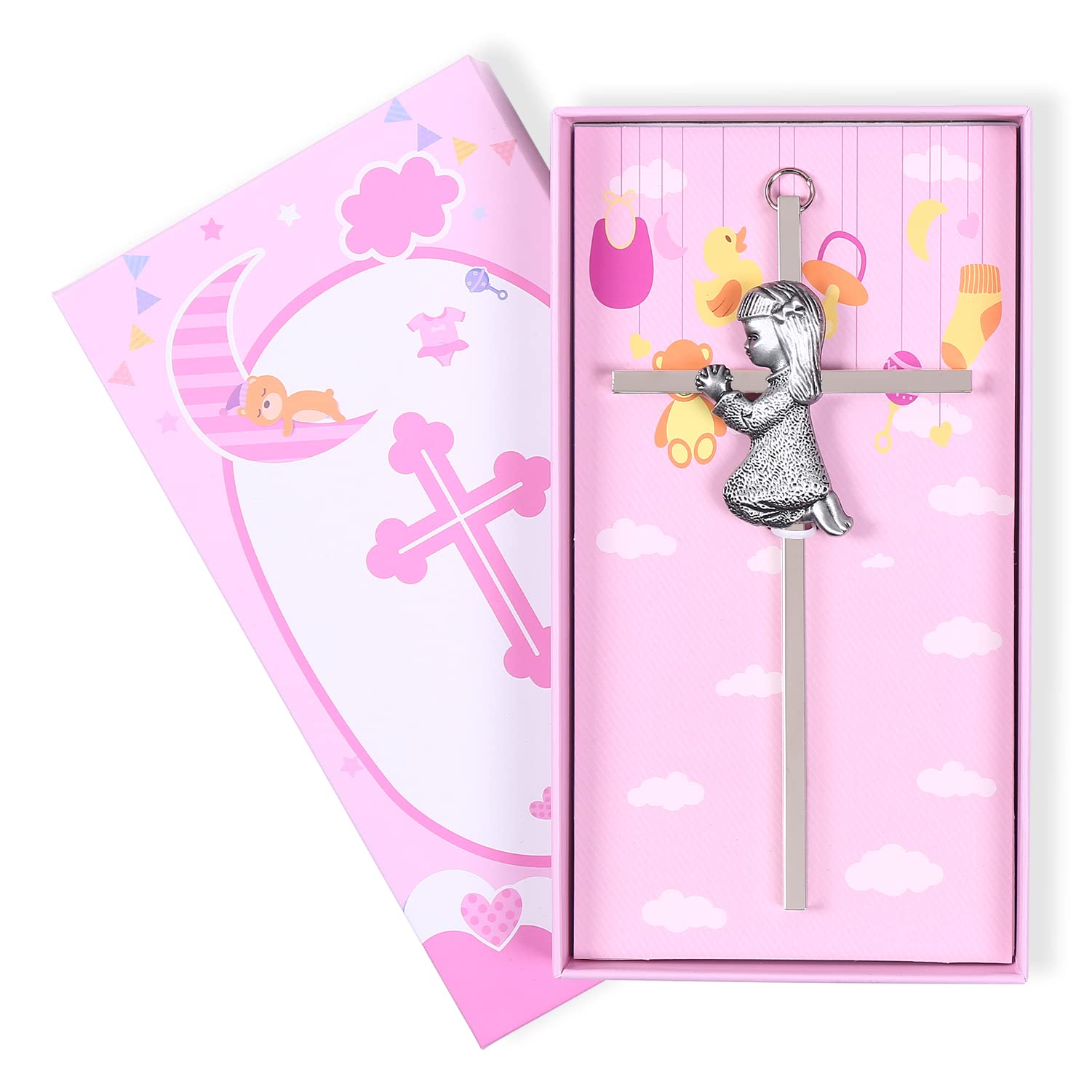 Buy TRULIVA Praying Baby Girl Wall Cross, Girls Baptism Cross, First