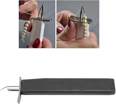 Bead Knotting Tool, Knot Grippers One Step Looper Tool for Jewelry Making Beading Supplies Pearl Stringing Beading Tools Beading Tools Create Secure Knots Easy to Use (White)