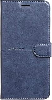 Realme 11 4G جراب جلد قابل للطي بتصميم محفظة و تغطية كاملة لموبايل اوبو ريلمي شبكة الجيل الرابع 4G أزرق