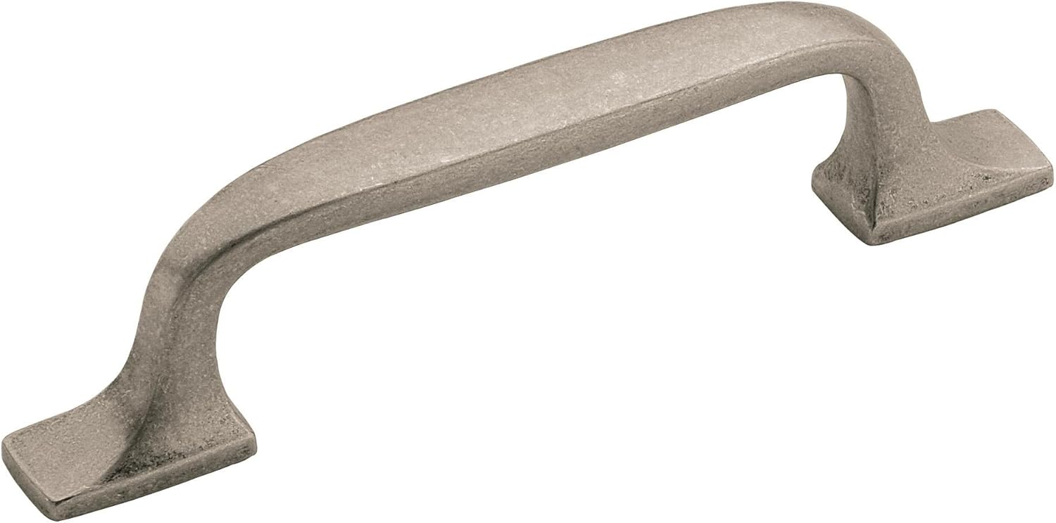 Amerock | Cabinet Pull | Aged Pewter | 3 inch (76 mm) Center to Center | Highland Ridge | 1 Pack | Drawer Pull | Drawer Handle | Cabinet Hardware