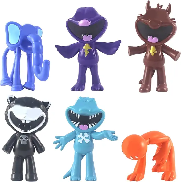 Set 6 Pezzi Figure Animali Giocattolo, Cute Statuine Personaggi per Collezioni Fan