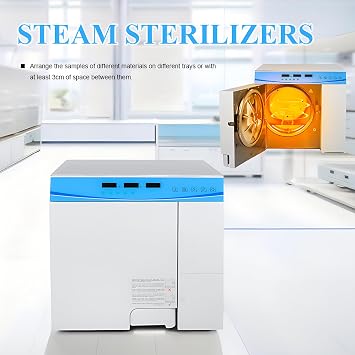 Digital Tabletop Steam Sterilizer, 18L/23L Class N Semi Autoclave Lab Equipment with Drying Function, Ideal for Laboratory Use