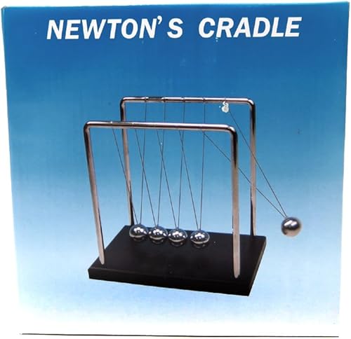 Miniatura 5 de PowerTRC Newtons Cradle Balance Balls 7 14  Science Physics Gadget  Desk Toys  Accessories
