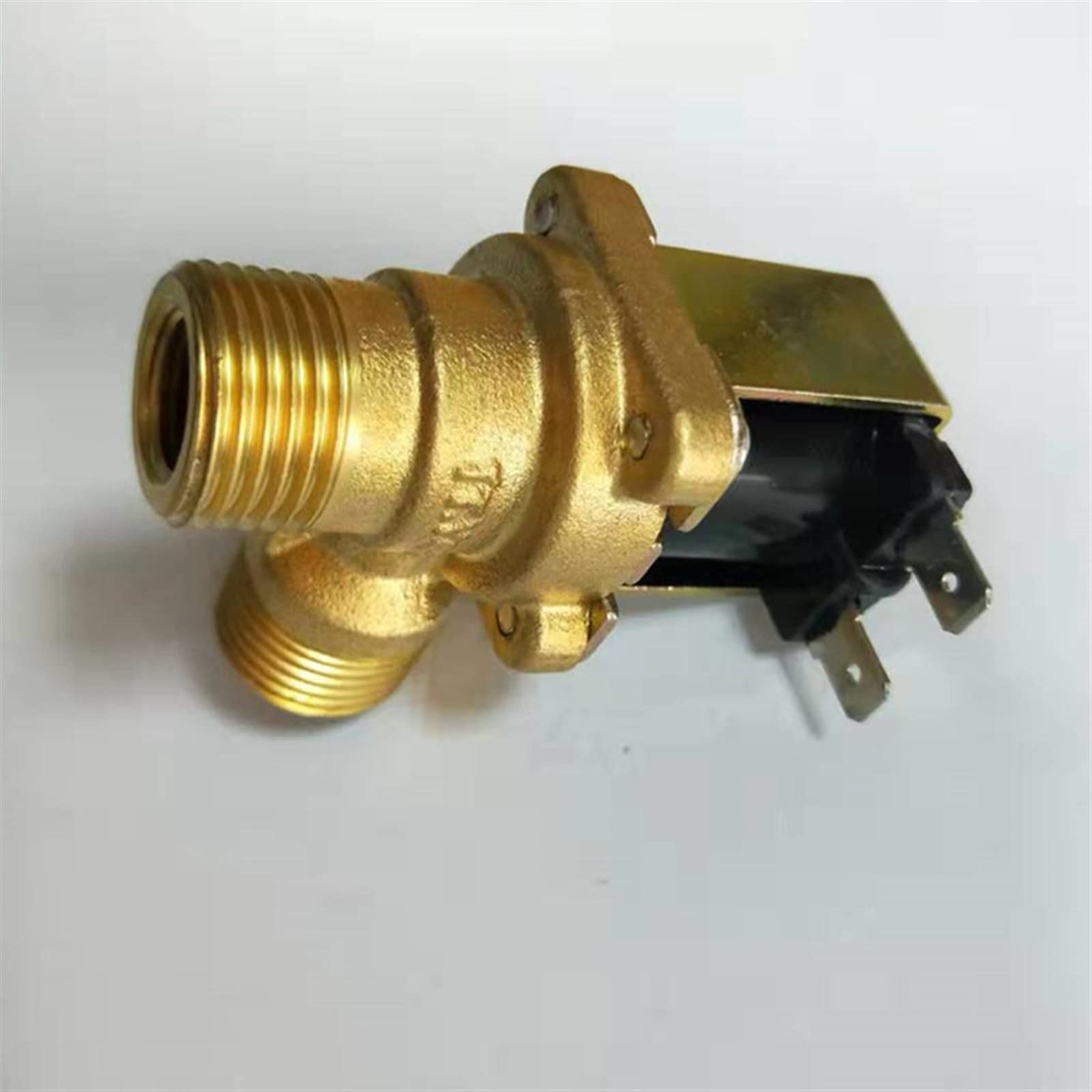 Hot 220V DC 12 24 DN15 G1/2 Mosiężny elektryczny zawór elektromagnetyczny przełącznik wlotu wody normalnie zamknięty z filtrem(24V)