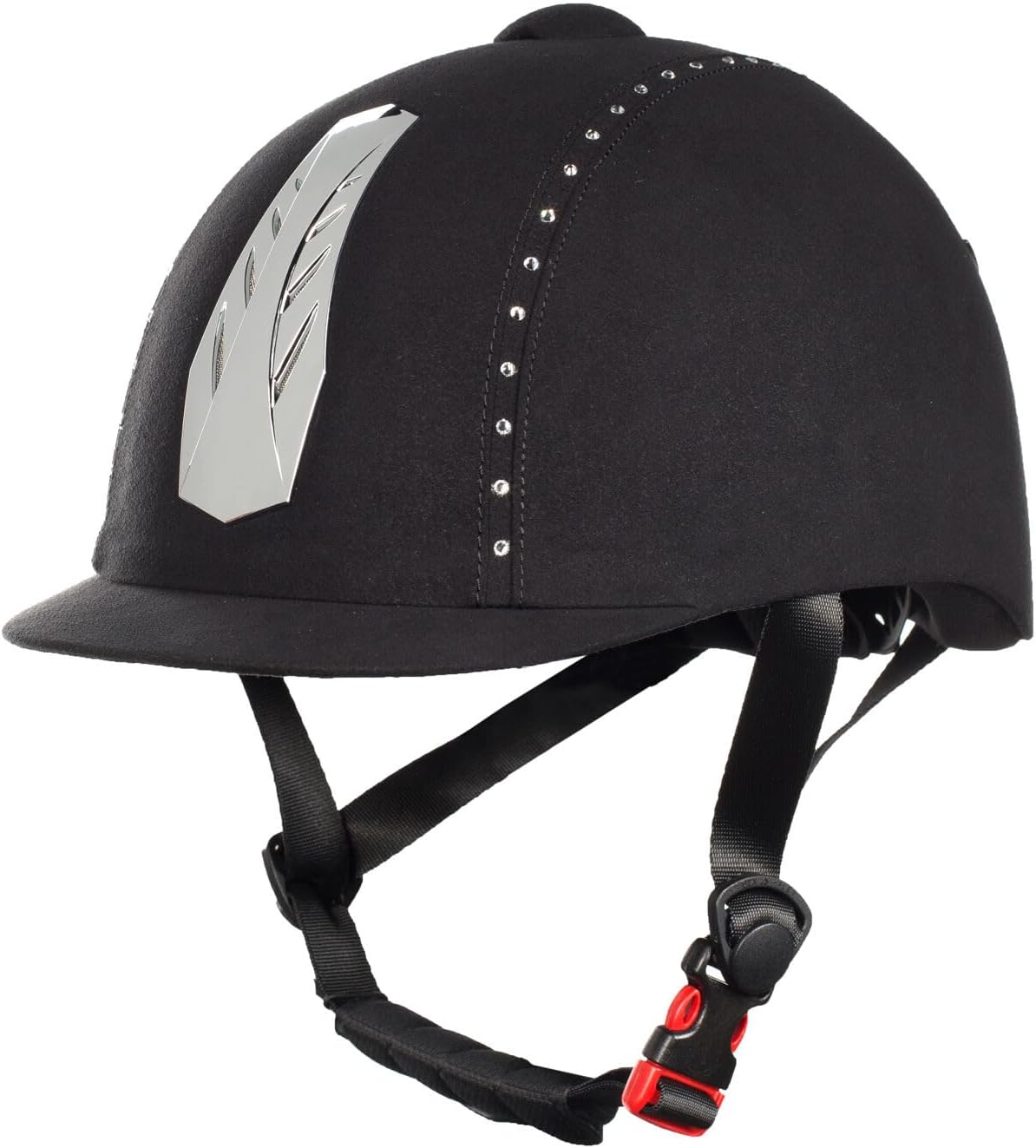 Horze Triton Galaxy Adjustable Riding Hat VG1, Black, 54-56