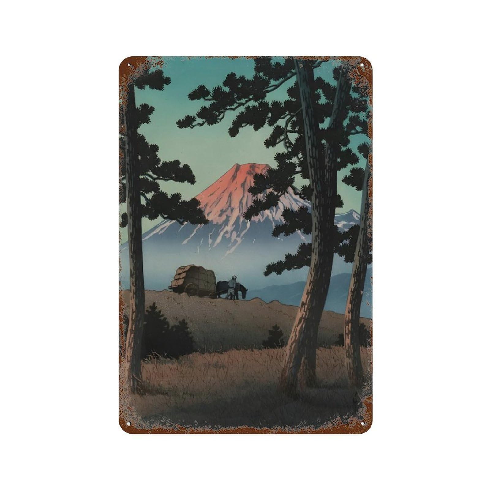xiaoxiaoshen Hasui Kawase (22) Wall Decor Art Metal Tin Poster Modern Home Decor Art Home Bar Shop Decorations Vintage Sign 30x20cm