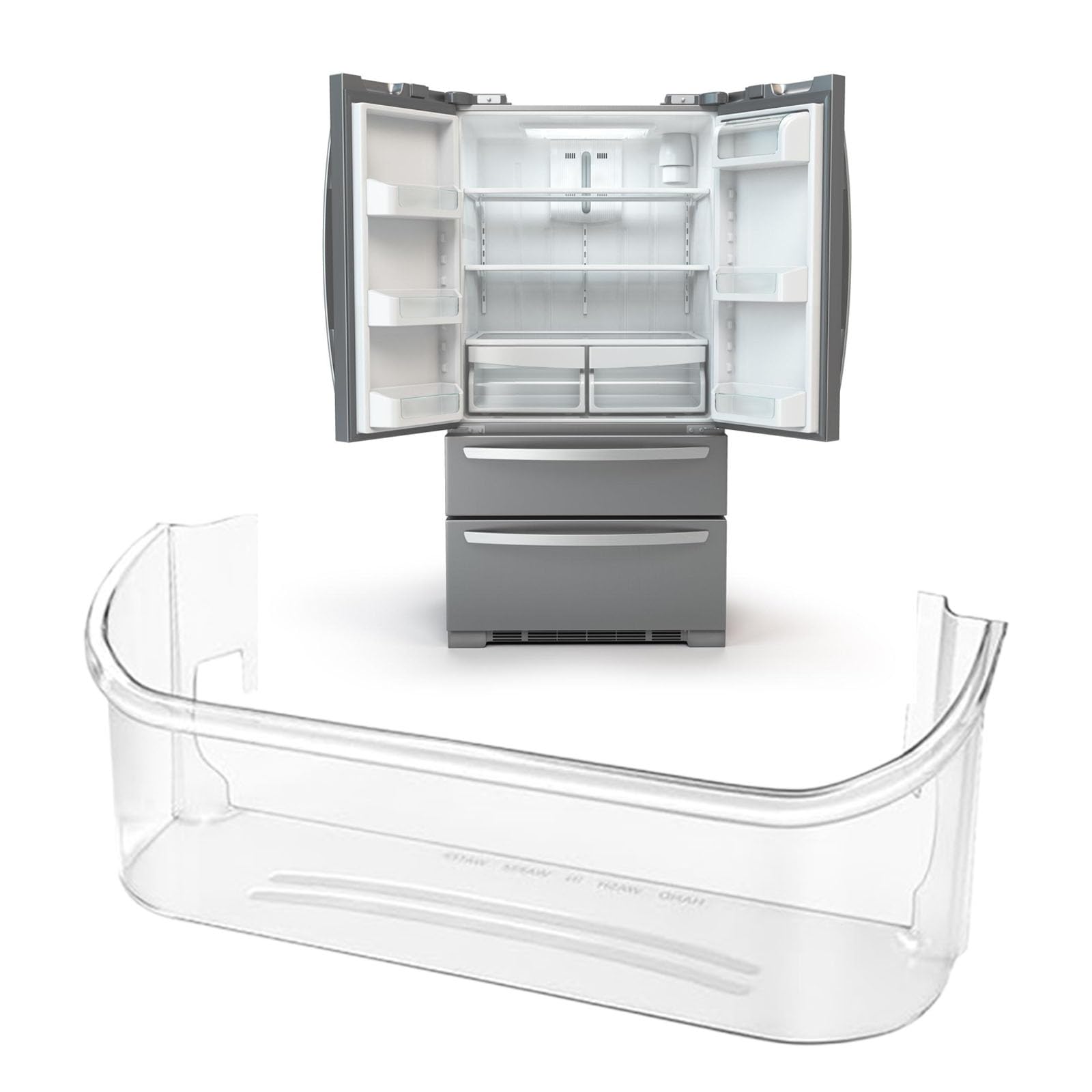 Contenedores para cajones de frigorífico con textura específica, A | Organización de almacenamiento de alimentos, adecuada para marcas estándar, ajuste, reemplazo multiusos
