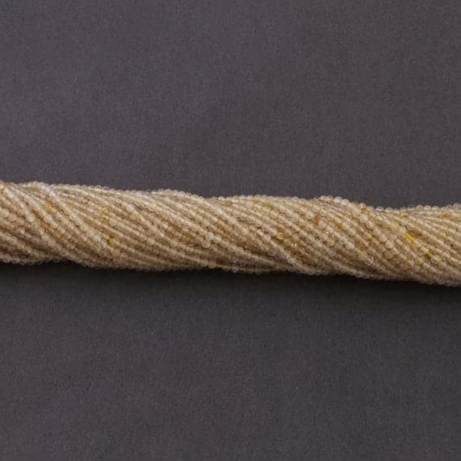 LKBEADS 10 Strand Natural 2mm Lemon az Micro Faceted Tiny Rondelles - Lemon az Small Beads 13.5 Inches