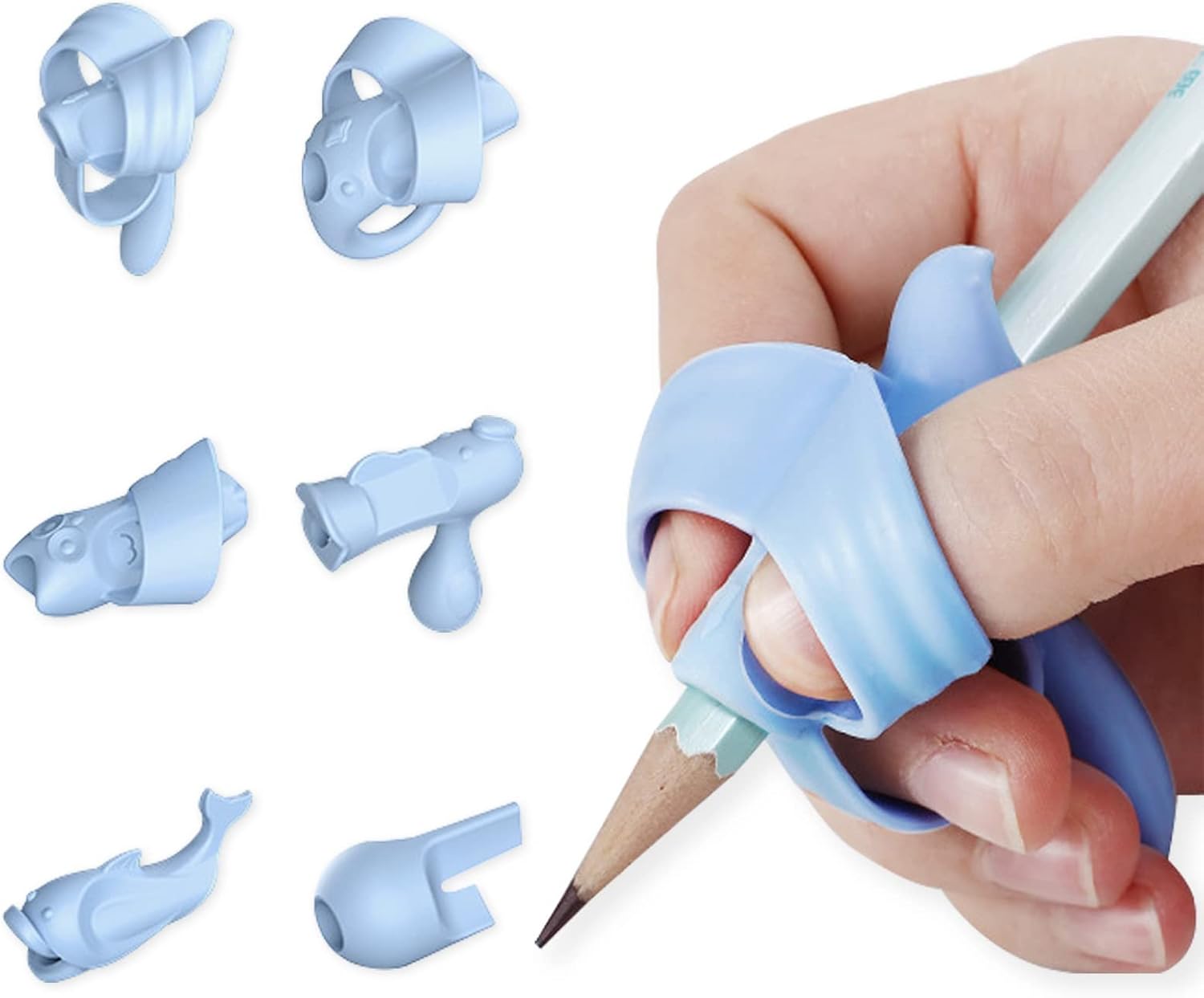 8 Pack Pencil Grips For Beginners Silicone Pencil Grip For Kids Handwriting Writing Aid Grippers For Children And Students 1 4 Dyslexia Tools For Kids