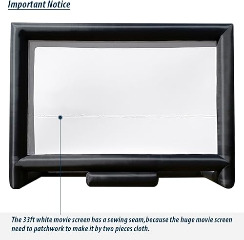 Miniatura 4 de Pantalla inflable para la proyección de películas en exteriores e interiores, cuenta con ventilador, soporta proyección frontal y trasera, es ideal