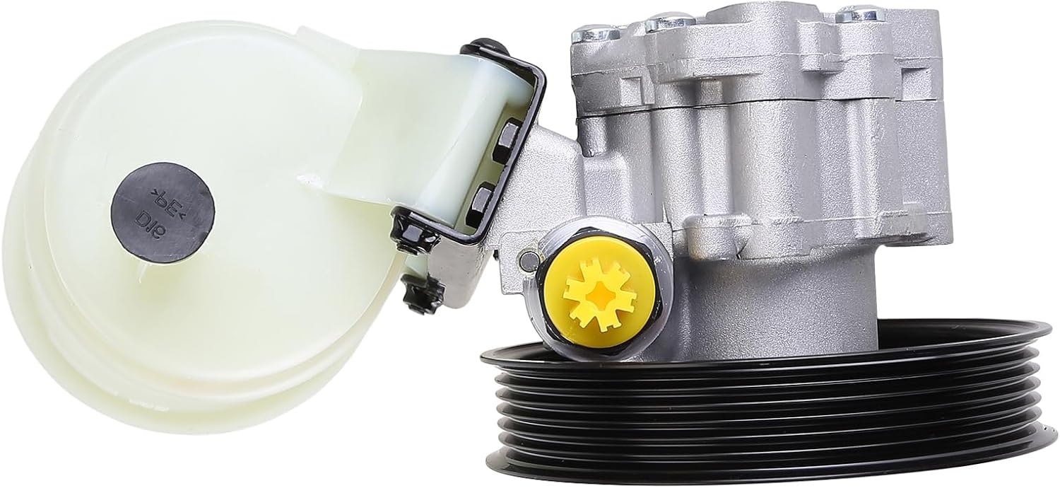 Power Steering Pump Assembly with Pulley/Reservoir Compatible for Dodge Ram 1500 2009-2010 55398903AD 55398903AE 55398904AD 55398904AE