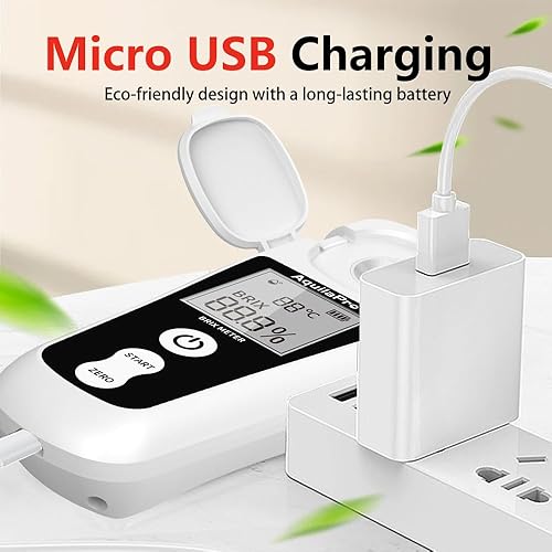 Vista 6 de AquilaPro Refractómetro digital Brix con LCD, para jugo de frutas y café, con compensación automática de temperatura, rango de 0-55%, precisión