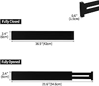 Vista 6 de Utoplike Organizador de cajones de cocina expandible de bambú y 4 separadores de cajones de cocina de bambú (16.53-21.6 pulgadas)