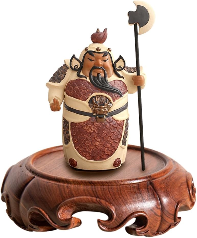 GOLDY&WENDY Beautiful Chinese Carved Round Wooden Pedestal Asian Vase Sturdy Wood Display Holder Base