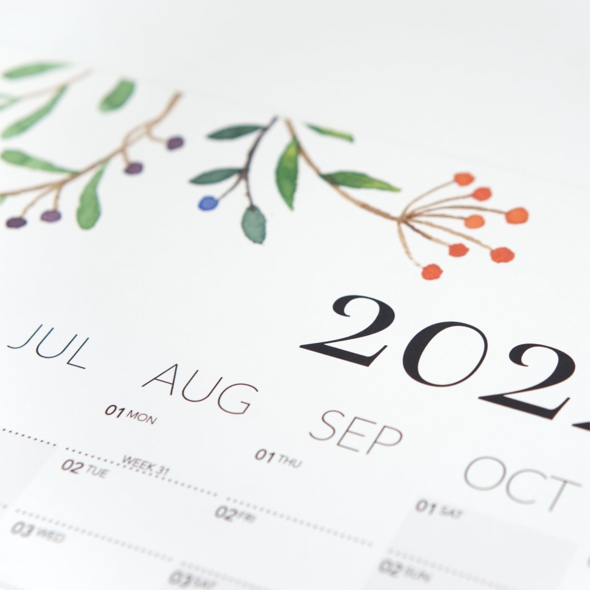 Schuljahres Wandkalender 2026/2027 mit Eichenholzaufhänger- Premium gerollt, 70x100 cm Terminkalender für Lehrer Büro & Planung