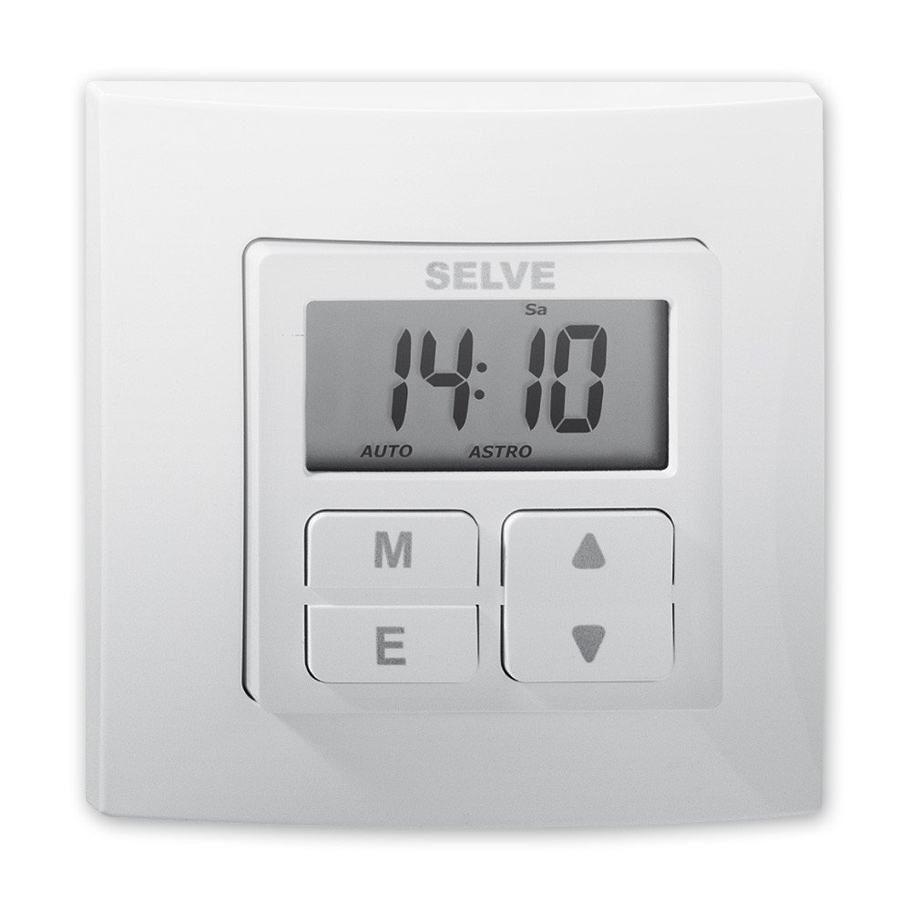 Smarttimer Plus, Zeitschaltuhr mit Astro-Abendfunktion, Urlaubsfunktion, Memory, Auto Sommer-/Winterzeit, Tages- oder Wochenuhr möglich, SELVE, Art.: 296500 + GRATIS EVEROXX®-Phasenprüfer