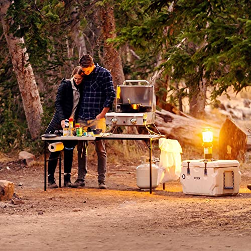 LIFETIME Folding Tailgate Table with Grill Rack, Portable Outdoor Camping Station, 5-Foot