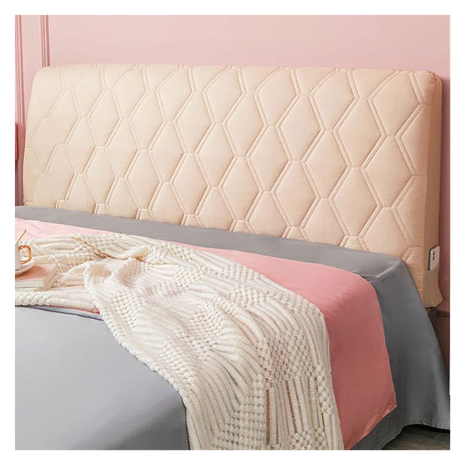 Copritestiera Letto Copertura/Copri Testata Letto Matrimoniale/Singolo Imbottito Velluto Fodera Elastica Protezione, Coprire Antipolvere in Cotone Cover Addensare AntiGraffio Cuscino ( Color : #30 , S
