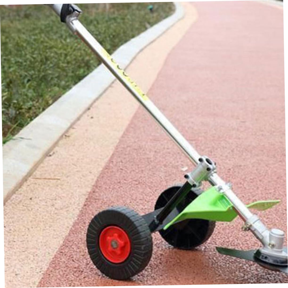 2 Piezas Ruedas de Soporte Ajustables para Cortacésped de Unidades para Desbrozadoras de Gas y Eléctricas para Jardín Ligera y de Maniobrar