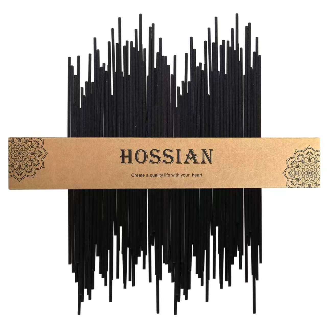 HOSSIAN 100PCS Reed Diffuser Sticks- 7"*3.5mm Black diffuser sticks-Reed SticksReplacement for Aroma Fragrance reeds for Essential Oil diffusers Refills (Black 17" x 3.5mm 60PCS)