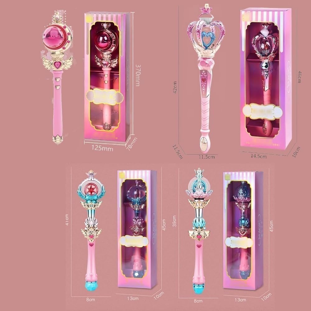 Amazon.co.jp: 魔法の杖 おもちゃ 女の子 魔法のステッキ 光と音付き