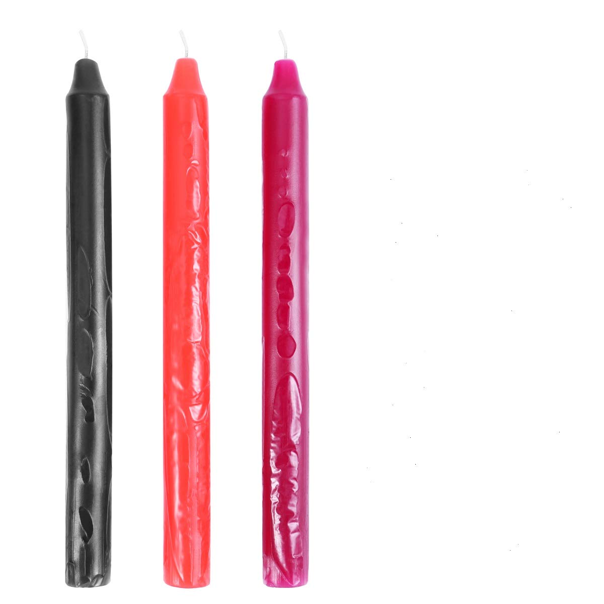 Amosfun 3 stuks volwassenen lage temperatuur kaarsen wax druppelkaarsen voor koppels liefhebbers flirten