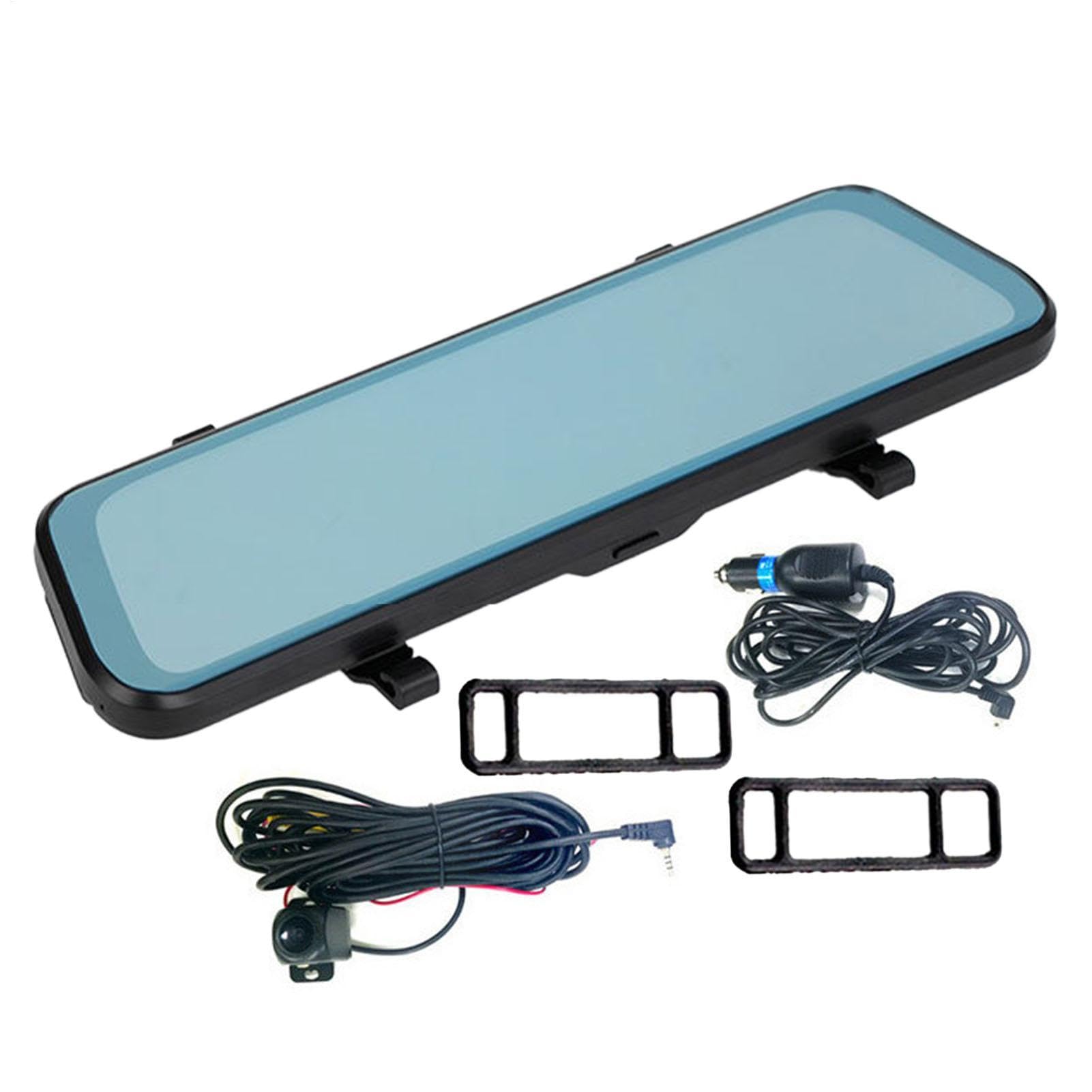 Dash CAM Mirror - Cámara De Espejo De 10 Pulgadas, Cámara Frontal Y