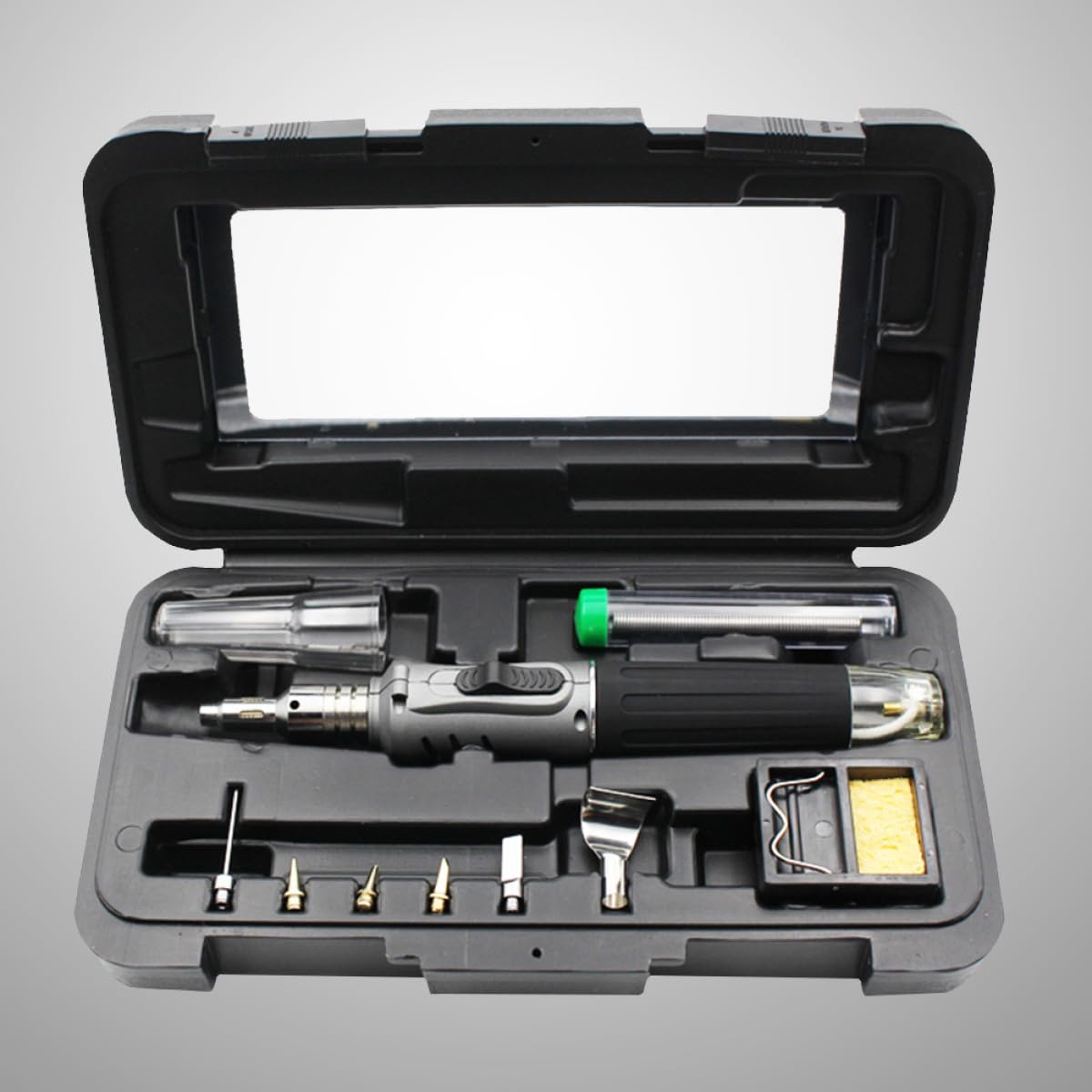 Kit Saldatore a Gas 10 in 1, Ferro, Accensione Automatica