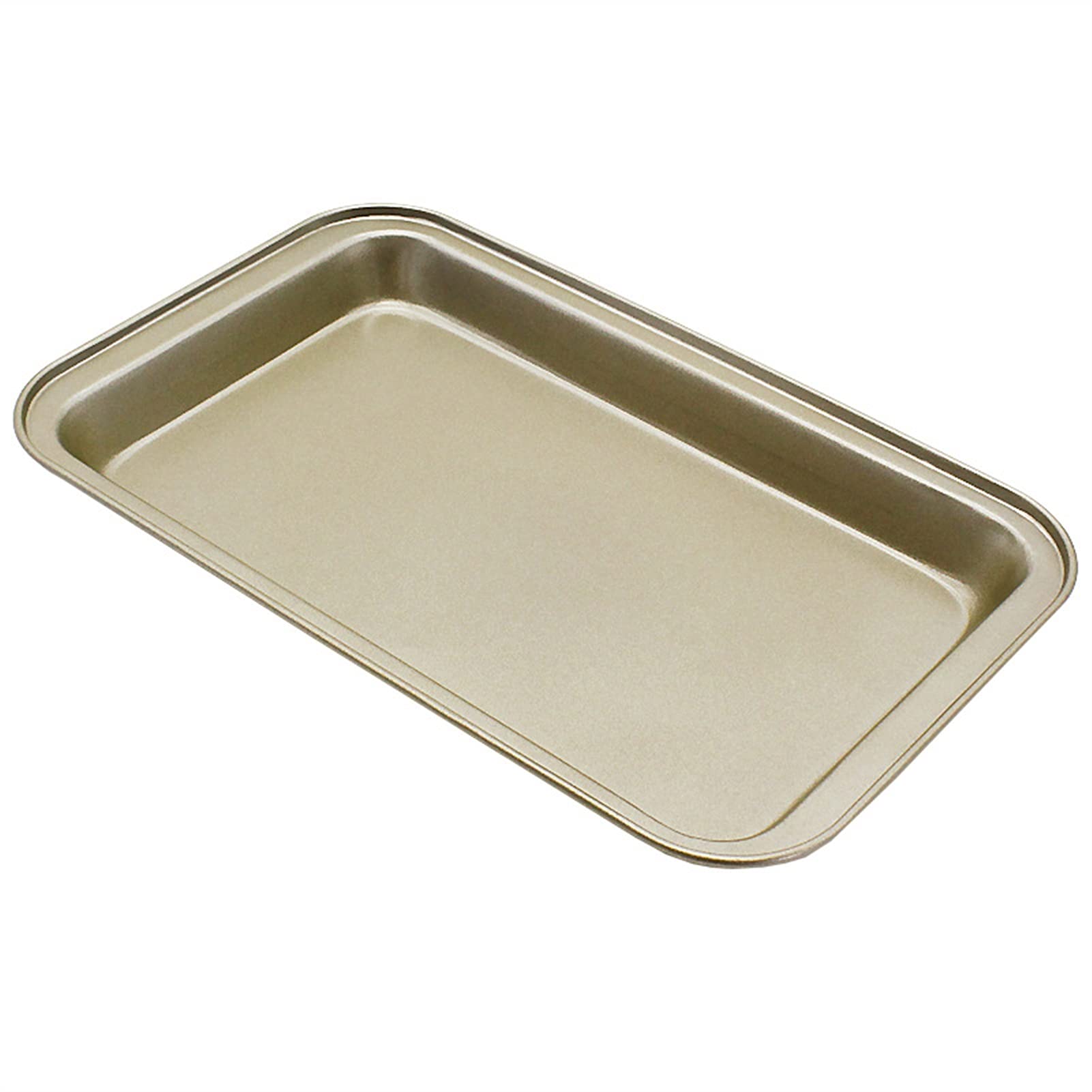 2 Teile/Satz Blech Kuchenform Antihaft Backblech Edelstahlplatte Backzubehör Backblech Set (Farbe : Gold) (Schwarz)