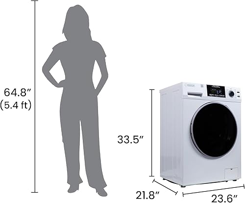 Miniatura 3 de Equator All-in-One 4600 Washer Dryer VENTLESSVENTED PET Cycle 1.62cf15lbs 110V (White)
