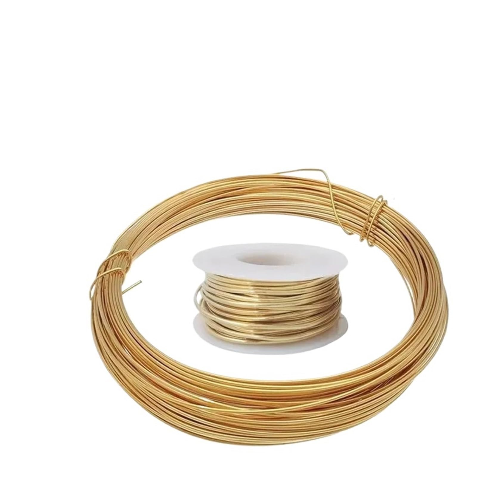 Fili di rame in ottone da 0,1 mm-3,0 mm Filo for perline for colori dorati lunghi 1-100 metri(2.5mm 5m)