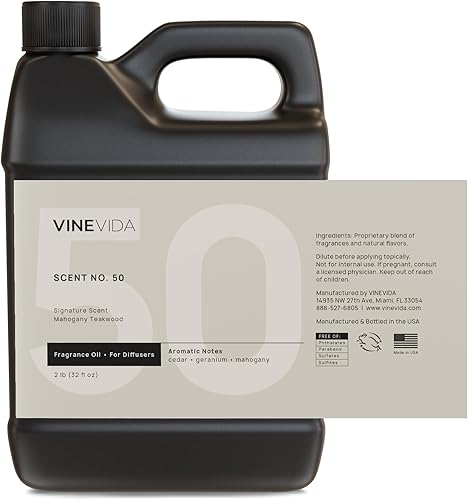 Miniatura 3 de VINEVIDA Aceite aromático de madera de teca de caoba para difusores de aire frío, aceites esenciales para recarga de aceite difusor y ambientador en