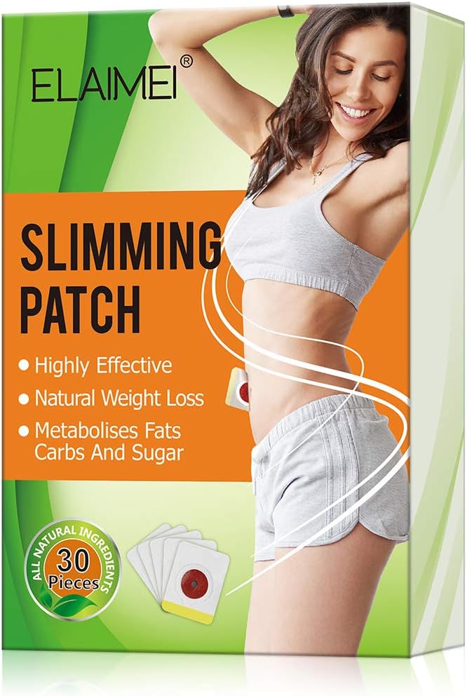 Vinimay Weight Loss Sticker, Slim Wonder Patch [30 Pcs] Slimming Tightening Sticker, Belly Fat Burner, Buckets Waist, Waist Abdominal Fat Away, Quick Slimming and Shaping