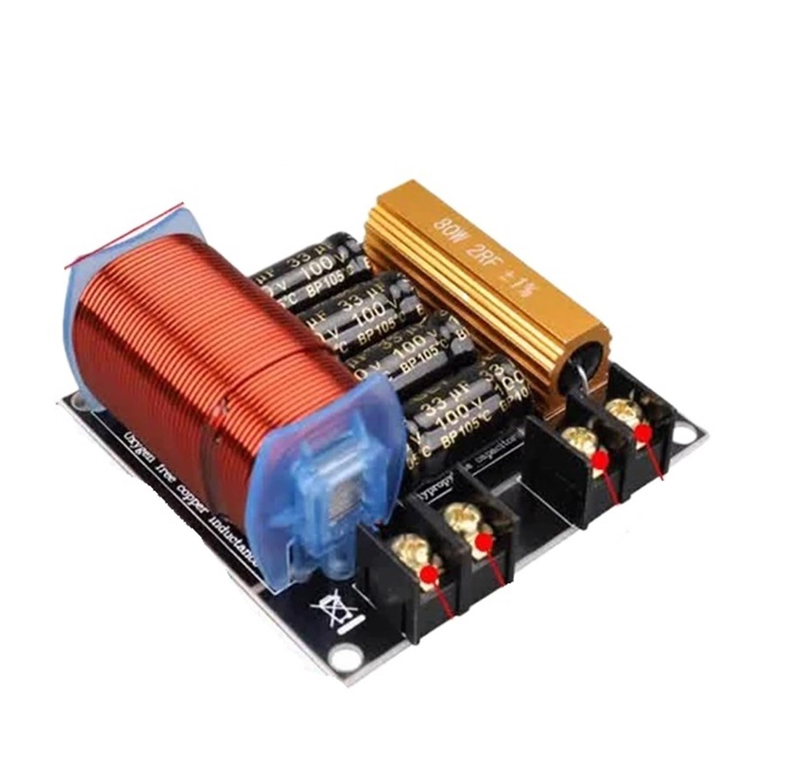 1 PCS 300W / 500W / 800W Bass Speaker 250Hz/300Hz Subwoofer Frequency Divider Stereo DIY Woofer Crossover Filter(300W)