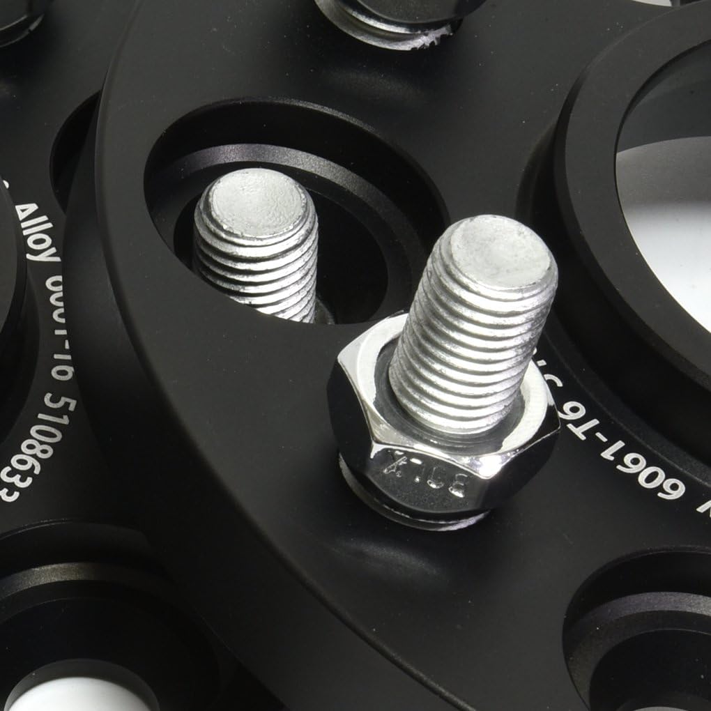 4Pcs 15MM PCD 5x108 CB63.3 Hub Centric Wheel Spacers Forged Aluminum 6061-T6 with Studs M12X1.5 for Volvo C30 C70 S40 V40 Jaguar XF F type XK Ford Focus