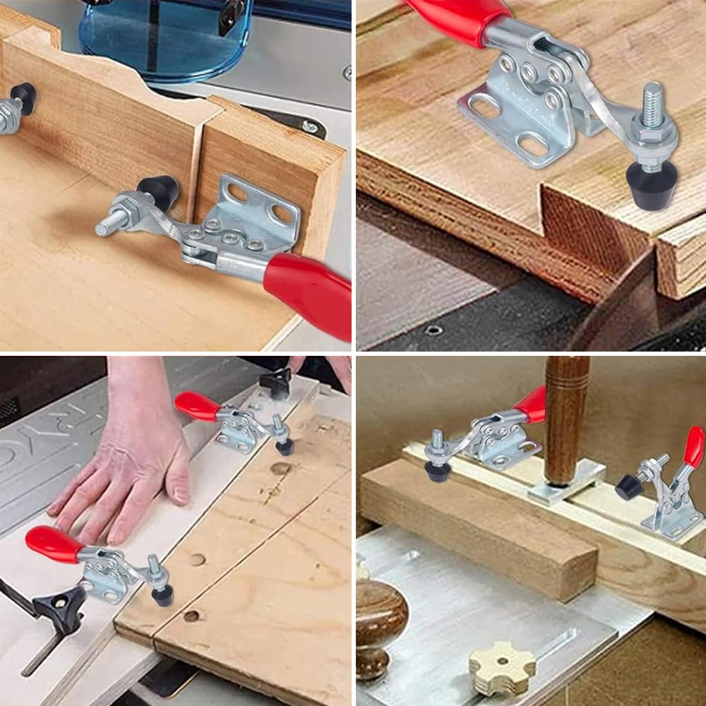 GH-201-B, 5 sztuk napinaczy do dźwigni kolanowej, szybkomocujący, 90 kg, pionowy napinacz do dźwigni kolanowej, Quick Release Clamp do pracy maszynowej, stolarki, spawania