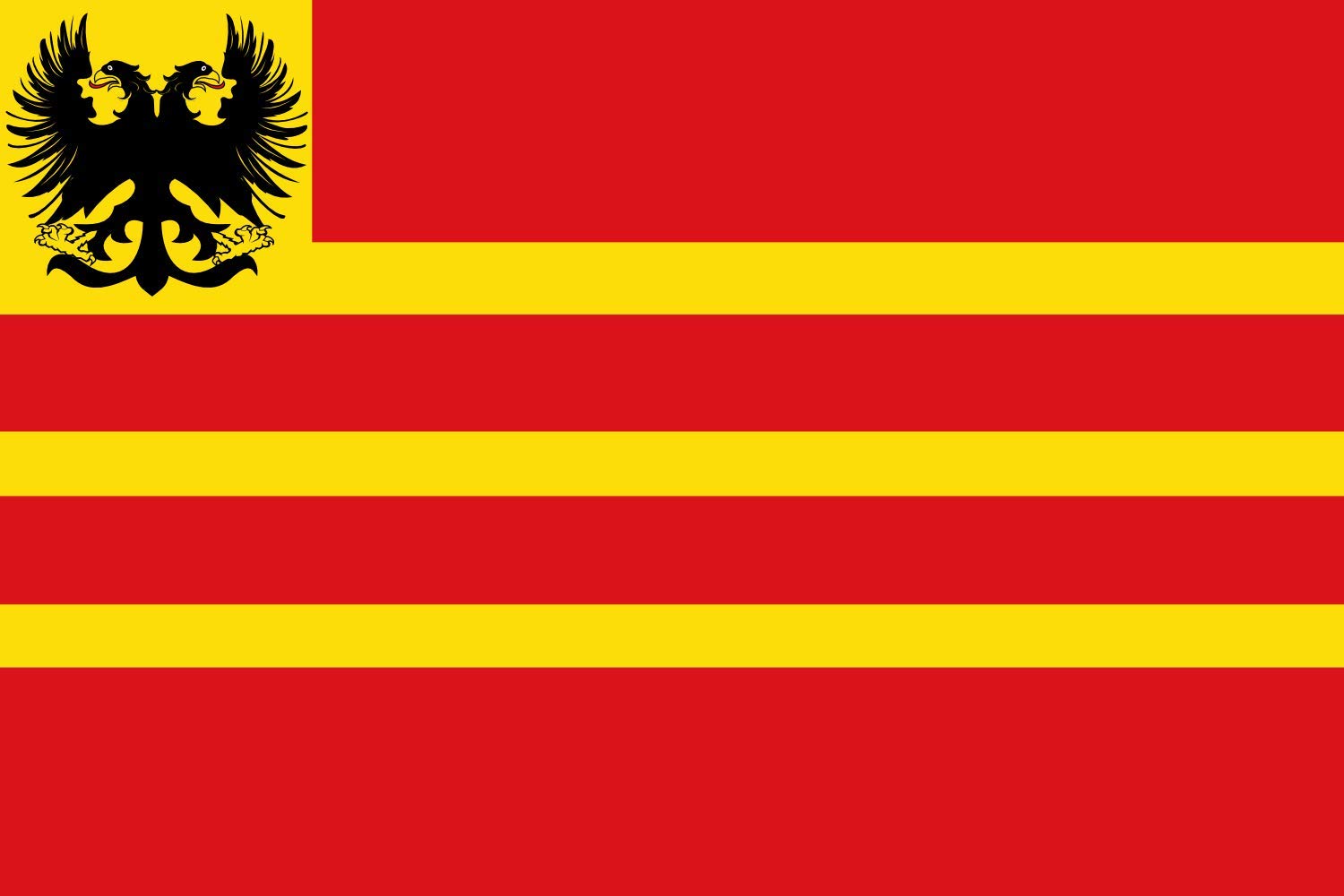 Drapeau Limbricht vlag 1963 haut de gamme avec finitions de qualité supérieure