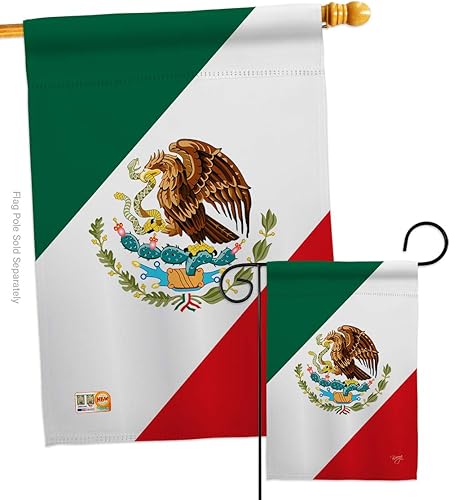 Nacionalidad México Garden House Banderas Set Regional Nación Internacional Mundo País Particular Área Pequeña Decorativa Regalo Patio Banner Hecho