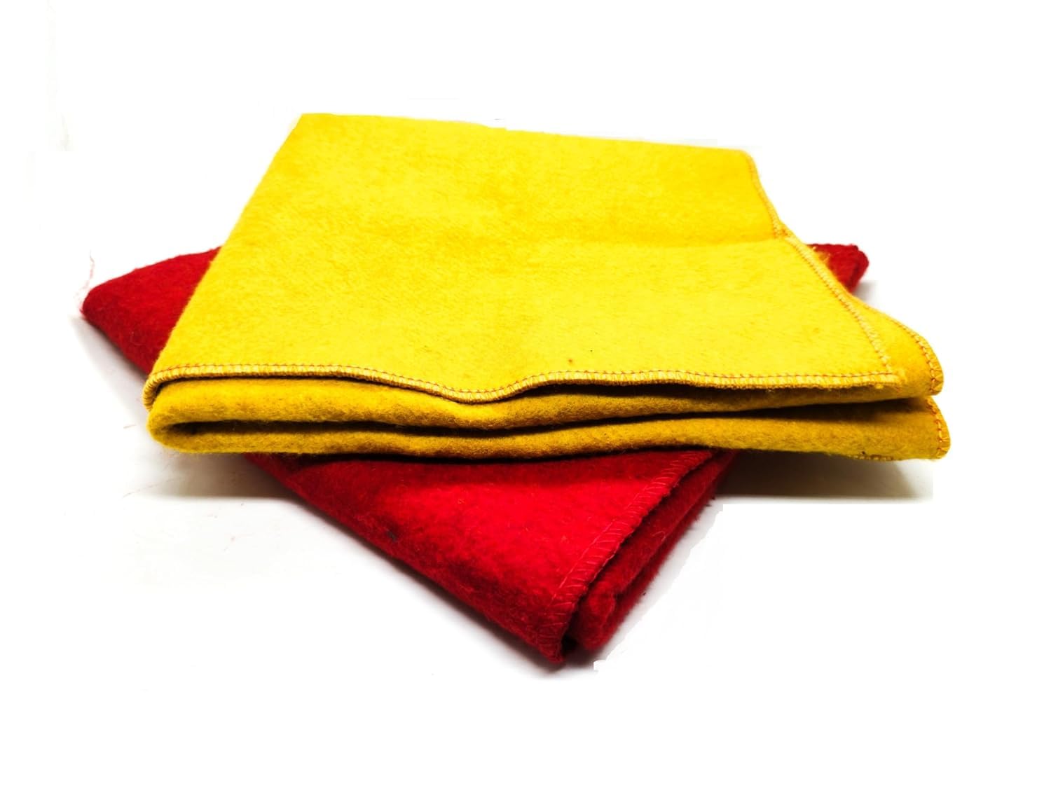 Achleshwar Yellow & Red Pooja Woolen Asana for Complete Result on Doing Puja and to Avoid Side Effects on The Direct Sitting on The Ground and Worshiping.|Home||Pooja|,(24x20 Inch);Ach307