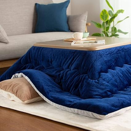 Amazon Colors こたつ布団 長方形 大判 185 235cm コタツふとん 掛け単品 洗える 抗菌防臭 リバーシブル 発熱綿を使用 暖かい おしゃれ 北欧 冬用 無地 ネイビー グレー こたつ布団 オンライン通販