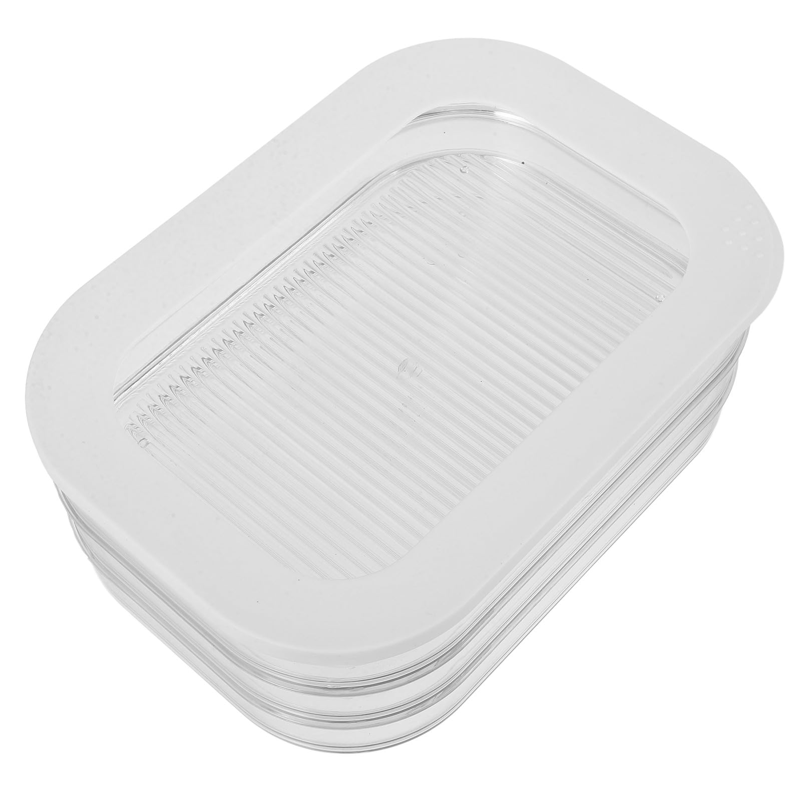 Contenedor para Almacenar Alimentos Tapa Transparente, Hermético Acrílico, Adecuado para Conservación de Tocino y Fiambres en Refrigerador