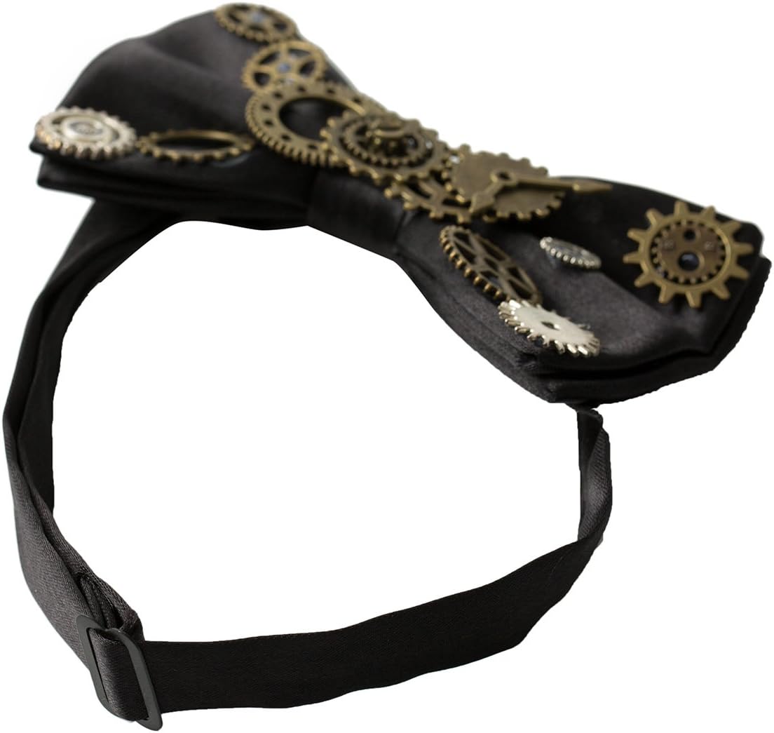 Steampunk Gears Bowtie Retro Costume Accessory