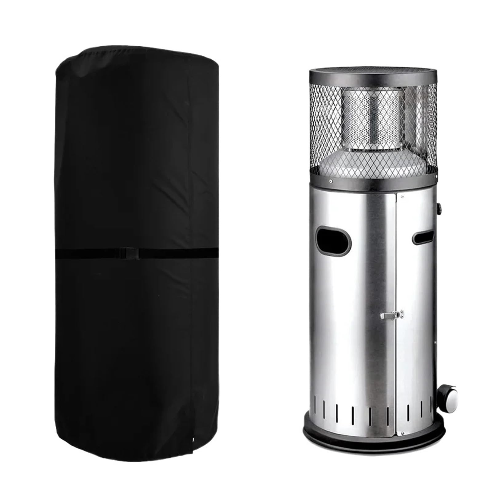 Linypa66 A 50X120cm 420D Patio Heater Cover 420D Oxford Cloth Waterproof Air Heater Cover Windproof Dust-Proof Uv-Resistant Garden Outdoors Furniture Protector(A 50X120cm 420D)