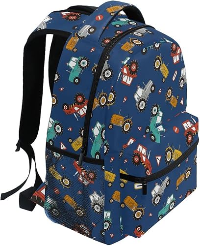 Miniatura 6 de Fisyme Mochila de tractores agrícolas para laptop, mochila de viaje, senderismo, mochila escolar para hombres, mujeres, niños y niñas