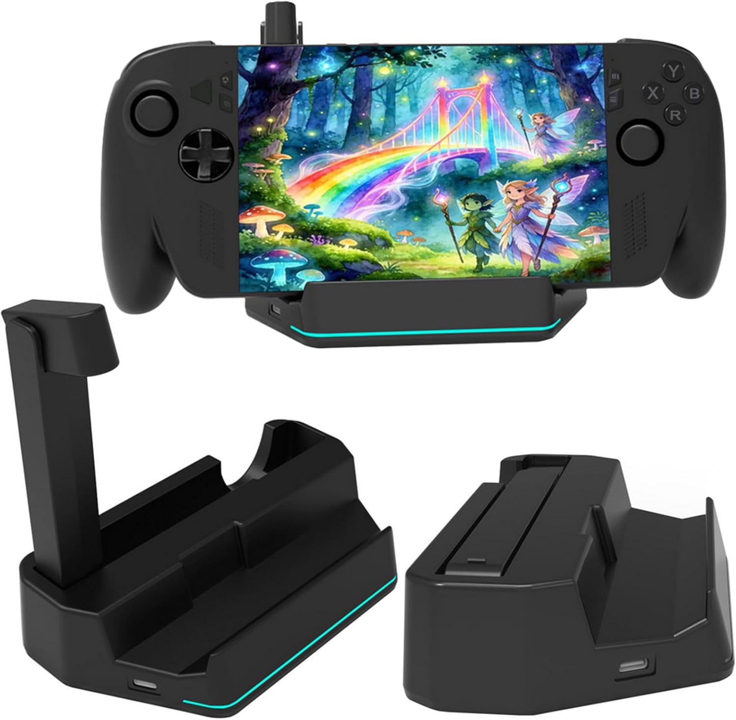 Charging Base Compatible with ROG Xbox Ally X/ROG Xbox Ally,Desktop Charging Stand with Charging Indicator Portable Desktop Stand Compact Non-Slip