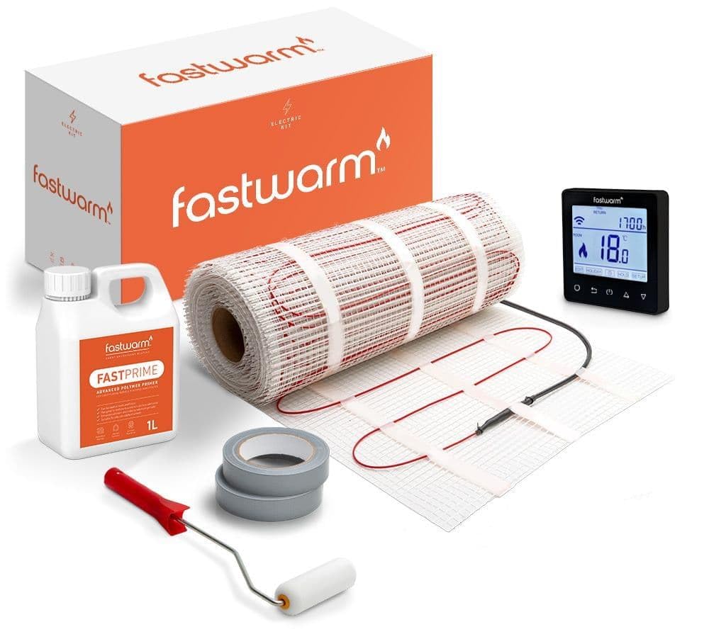 Fastwarm 200W Electric Underfloor Heating Sticky Mat Kit