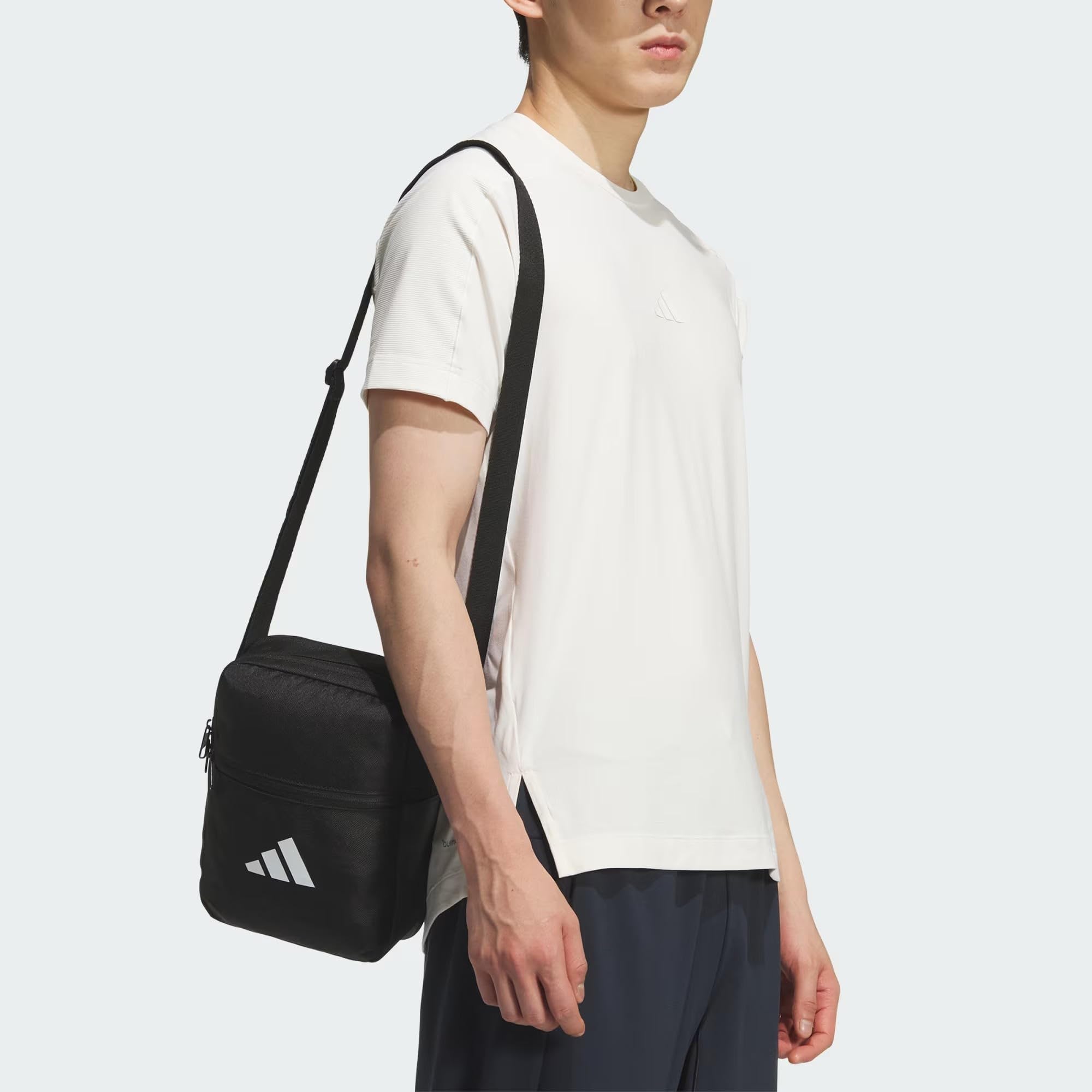 adidas Uniseks Essentials Organizer Waist Pack, Black/White, One size