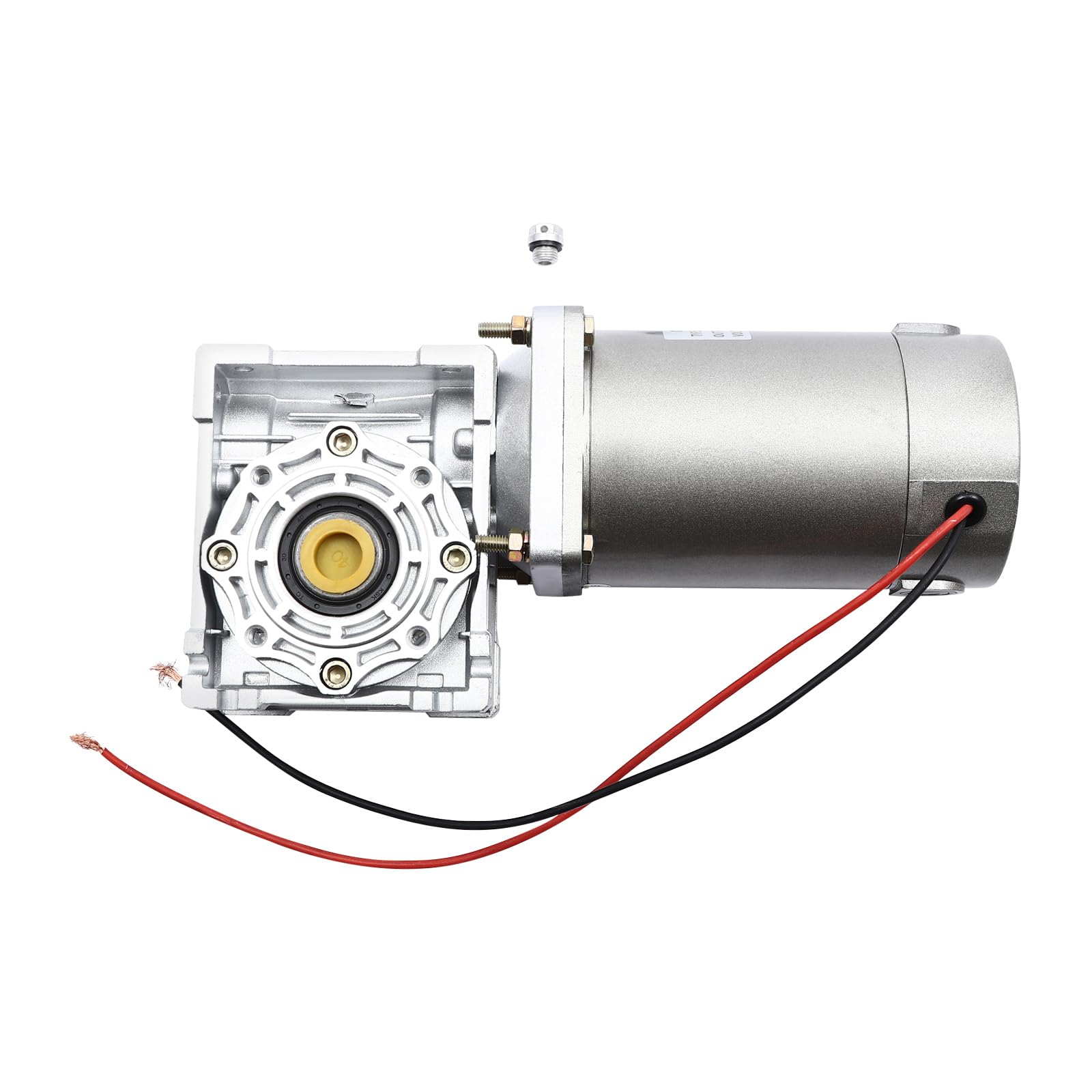 200W DC 12V/24V Elektrischer Gleichstrommotor, 1800 U/min Schneckengetriebe Reducer Getriebemotor Hohes Drehmoment 50K (24, Volt)